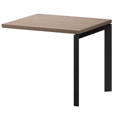 Конференц-приставка на металлокаркасе КТМ-09.38 Темный шимо 900x800x750 Акцент