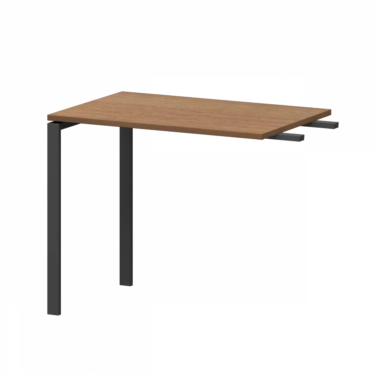 Бриф-приставка на металлокаркасе АМ-090.60 Орех гварнери/Антрацит 900x600x760 Арго-М