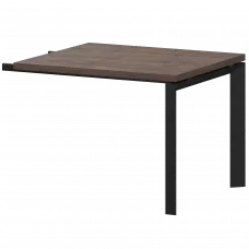 Конференц-приставка на металлокаркасе КТМ-09.38 Дуб апрель/Черный 900x800x750 Акцент