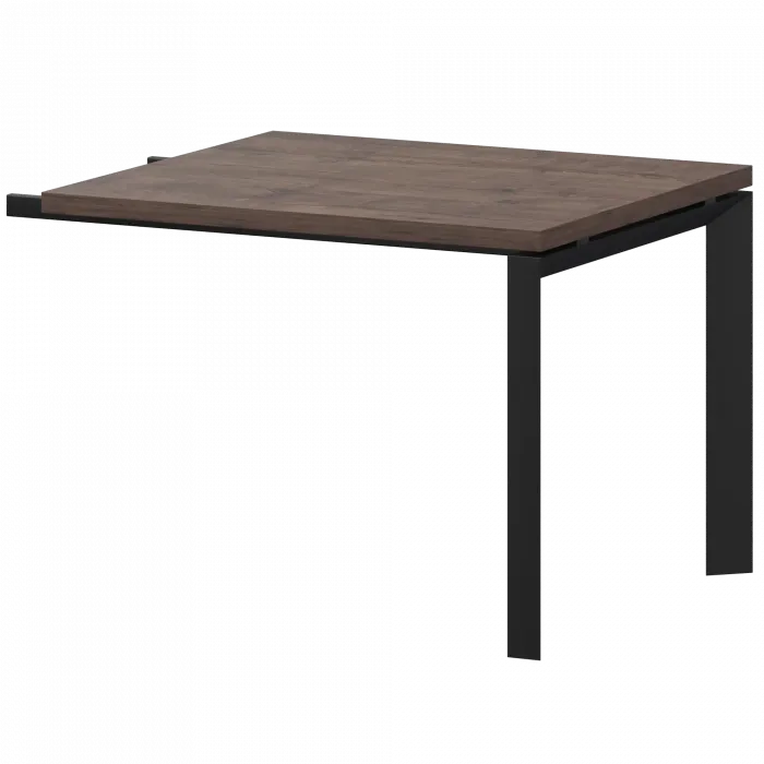 Конференц-приставка на металлокаркасе КТМ-09.38 Дуб апрель/Черный 900x800x750 Акцент