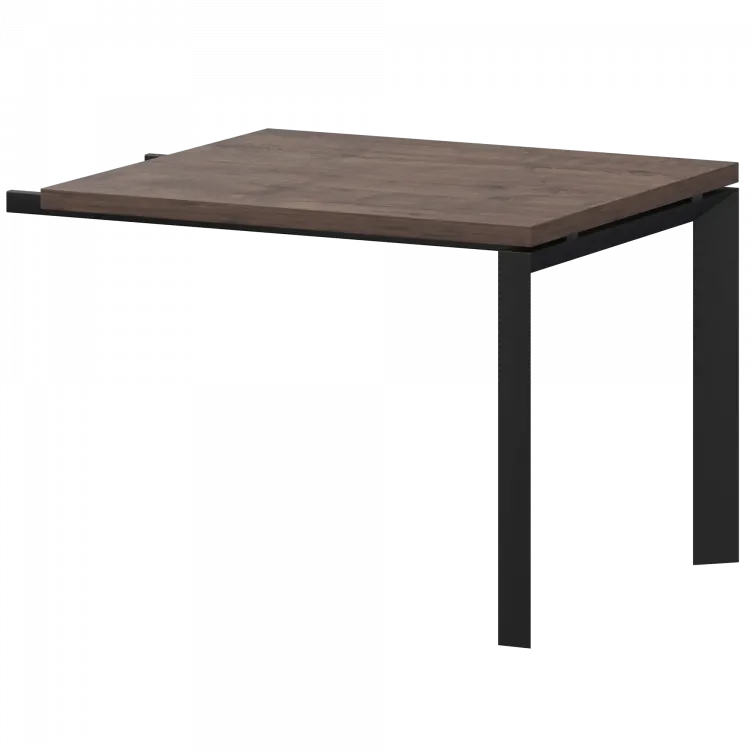 Конференц-приставка на металлокаркасе КТМ-09.38 Дуб апрель/Черный 900x800x750 Акцент