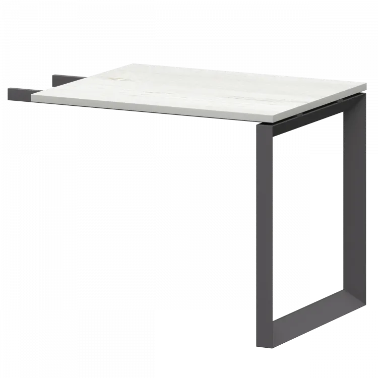 Бриф-приставка на металлокаркасе НТМПБ.О-709 Сосна винтер/Антрацит 900x730x750 Аргентум-МП