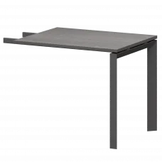 Бриф-приставка на мтеталлокаркасе НТМПБ-П-709 Лиственница/Антрацит 900x730x750 Аргентум-МП