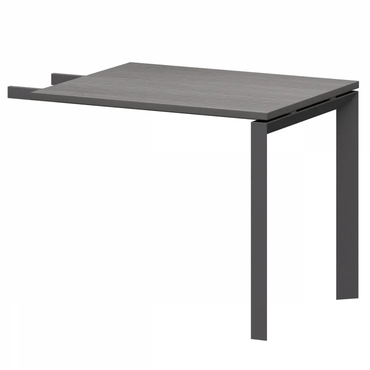 Бриф-приставка на мтеталлокаркасе НТМПБ-П-709 Лиственница/Антрацит 900x730x750 Аргентум-МП