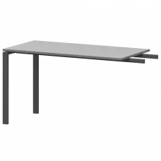 Бриф-приставка на металлокаркасе АМ-120.60 Серый/Антрацит 1200x600x760 Арго-М