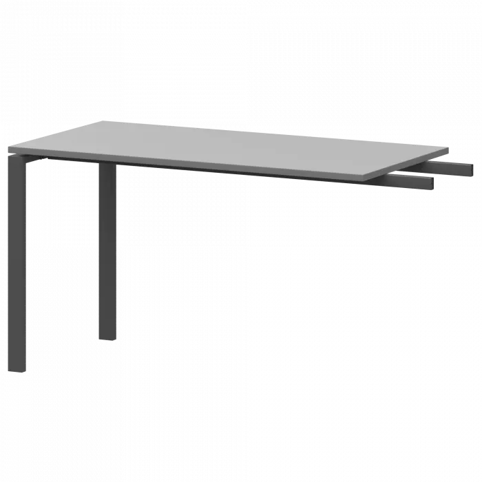 Бриф-приставка на металлокаркасе АМ-120.60 Серый/Антрацит 1200x600x760 Арго-М