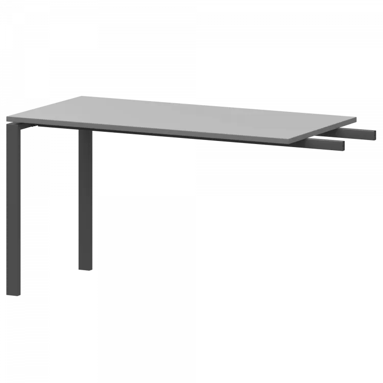 Бриф-приставка на металлокаркасе АМ-120.60 Серый/Антрацит 1200x600x760 Арго-М