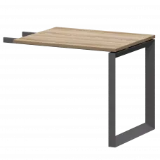 Бриф-приставка на металлокаркасе НТМПБ-О-709 Дуб сафари 900x730x750 Аргентум-МП