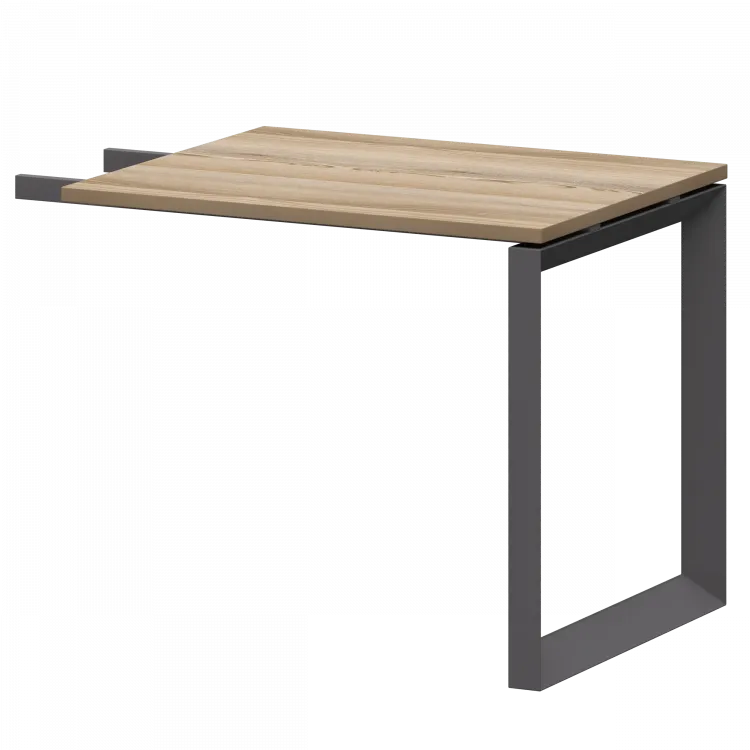 Бриф-приставка на металлокаркасе НТМПБ-О-709 Дуб сафари 900x730x750 Аргентум-МП