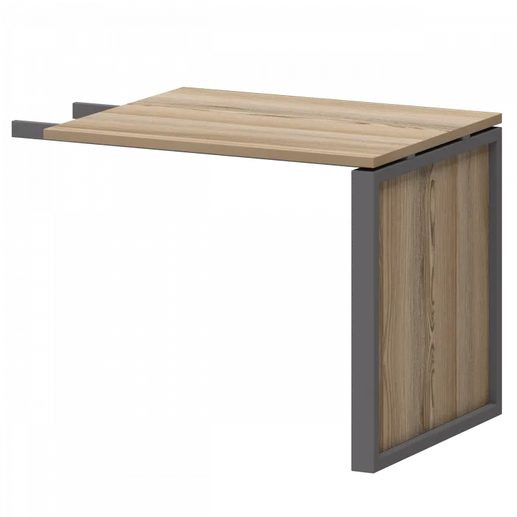 Конференц-приставка НТМ-709 Дуб сафари/Антрацит 900x730x750 Аргентум-М