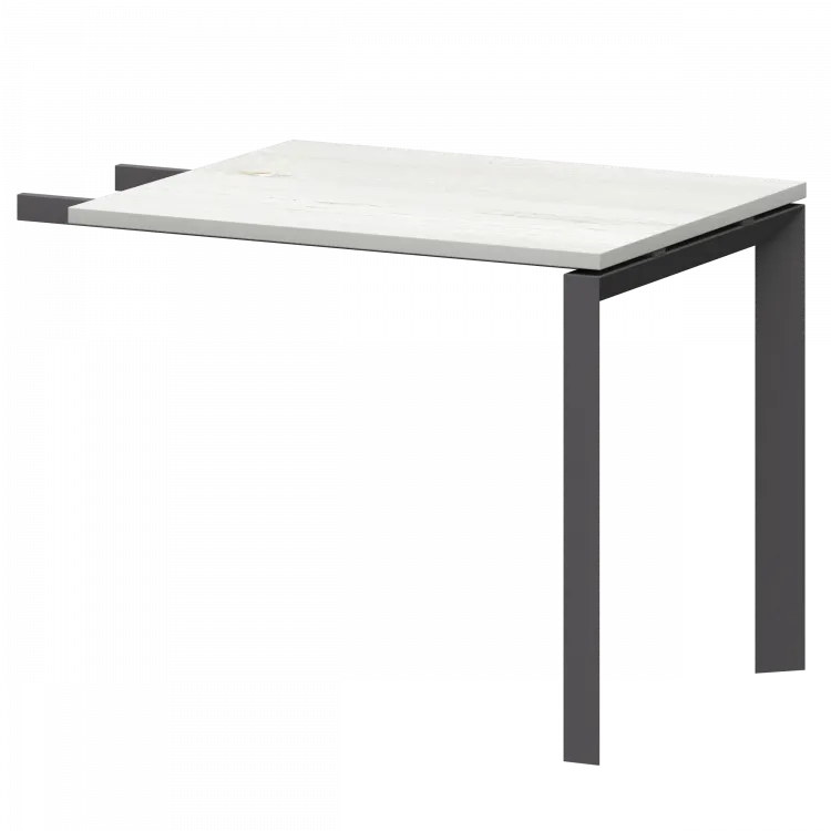 Бриф-приставка на металлокаркасе НТМПБ.П-709 Сосна винтер/Антрацит 900x730x750 Аргентум-МП