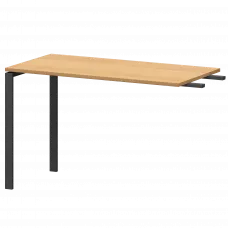 Бриф-приставка на металлокаркасе АМ-120.60 Ольха/Антрацит 1200x600x760 Арго-М