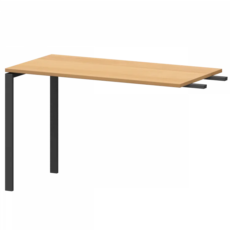 Бриф-приставка на металлокаркасе АМ-120.60 Ольха/Антрацит 1200x600x760 Арго-М