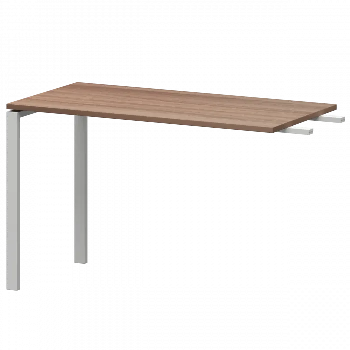 Бриф-приставка на металлокаркасе АМ-120.60 Темный шимо/Белый 1200x600x760 Арго-М