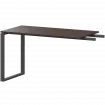 Бриф-приставка на металлокаркасе АМ.О-120.60 Дуб венге/Антрацит 1200x600x760 Арго-М