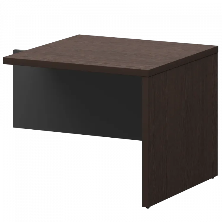 Бриф-приставка KZB-09 Дуб венге/Графит 900x900x750 Кортез