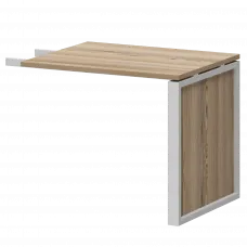 Конференц-приставка НТМ-709-КМК Дуб сафари/Металлик 900x730x750 Аргентум-М