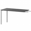 Бриф-приставка на металлокаркасе АМ-120.60 Антрацит/Белый 1200x600x760 Арго-М