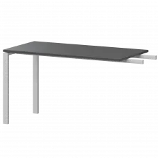Бриф-приставка на металлокаркасе АМ-120.60 Антрацит/Белый 1200x600x760 Арго-М