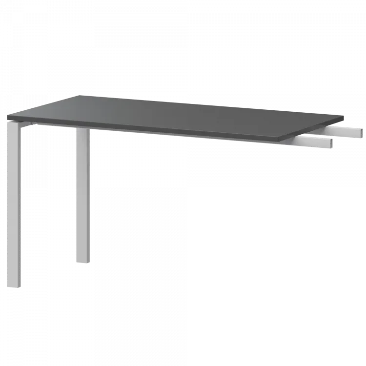 Бриф-приставка на металлокаркасе АМ-120.60 Антрацит/Белый 1200x600x760 Арго-М