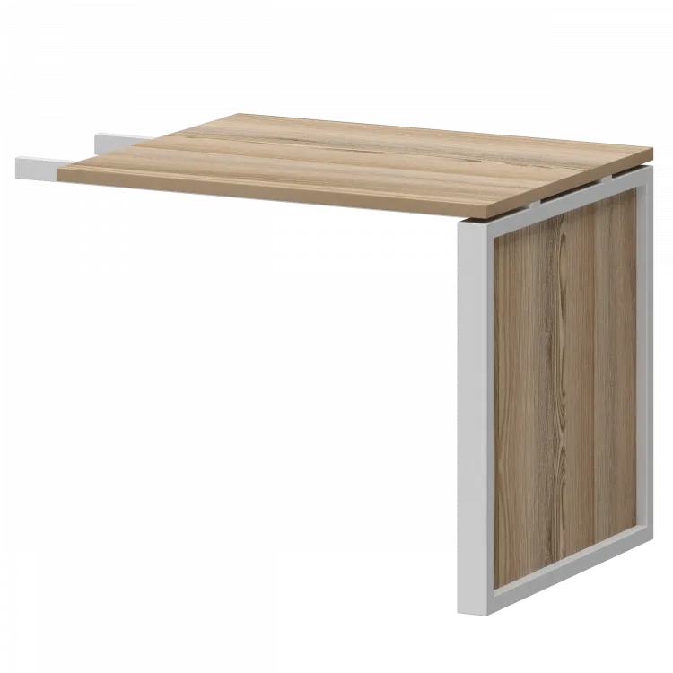 Конференц-приставка НТМ-709 Дуб сафари/Металлик 900x730x750 Аргентум-М