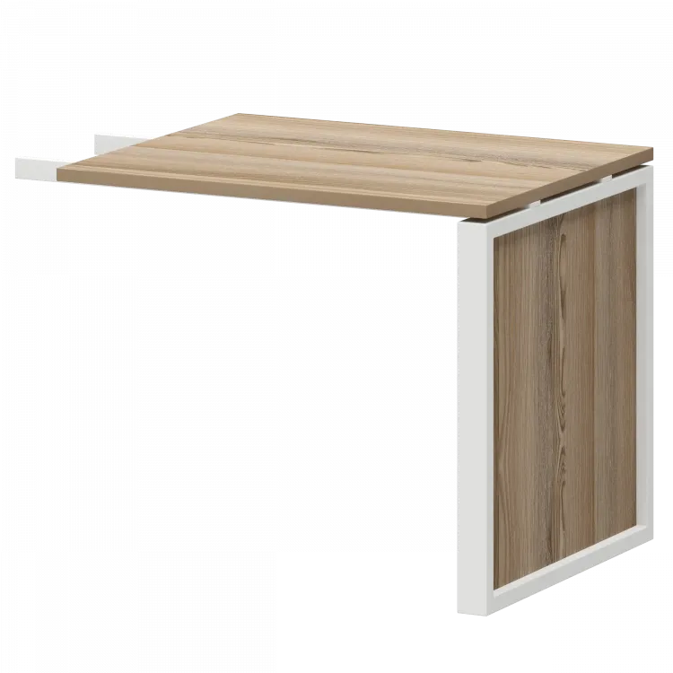 Конференц-приставка НТМ-709 Дуб сафари/Белый 900x730x750 Аргентум-М