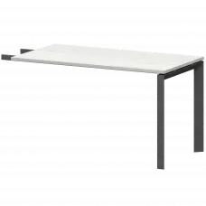 Бриф-приставка на металлокаркасе НТМПБ.П-735 Сосна винтер/Антрацит 1350x730x750 Аргентум-МП