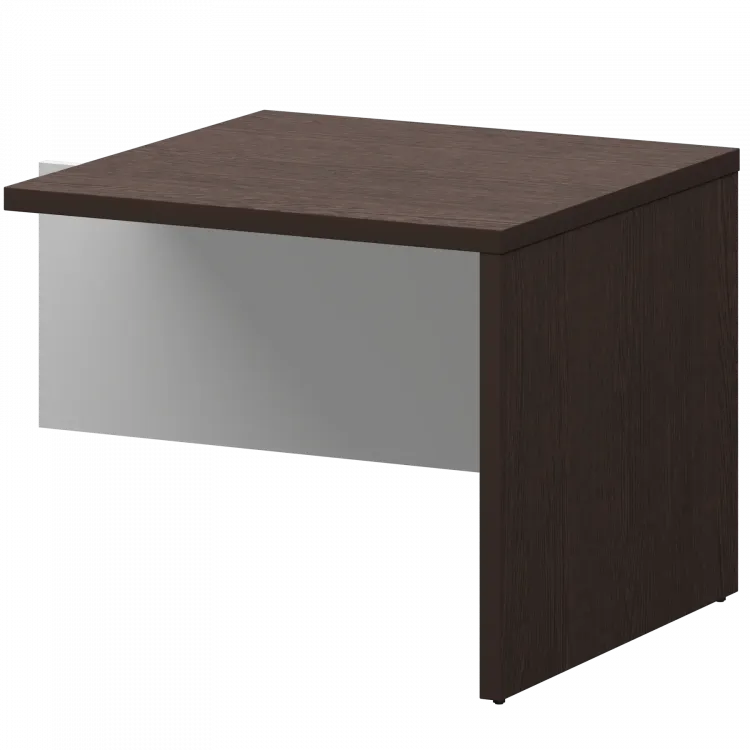 Бриф-приставка KZB-09 Дуб венге/Белый 900x900x750 Кортез