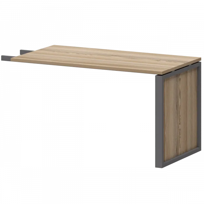 Конференц-приставка НТМ-735-КМК Дуб сафари/Антрацит 1350x730x750 Аргентум-М