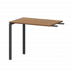 Бриф-приставка на металлокаркасе АМ-090.60 Орех гварнери/Белый 900x600x760 Арго-М