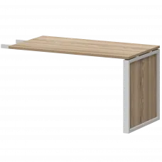 Конференц-приставка НТМ-735 Дуб сафари/Металлик 1350x730x750 Аргентум-М