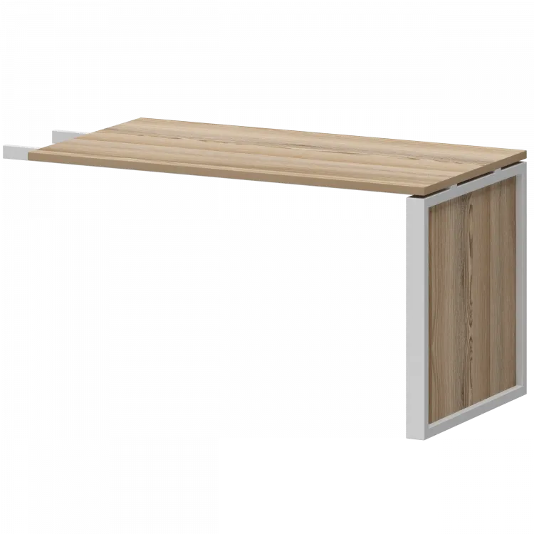 Конференц-приставка НТМ-735 Дуб сафари/Металлик 1350x730x750 Аргентум-М