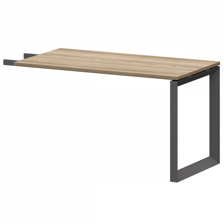 Бриф-приставка на металлокаркасе НТМПБ-О-735 Дуб сафари 1350x730x750 Аргентум-МП