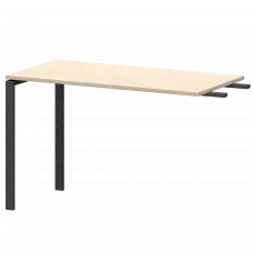 Бриф-приставка на металлокаркасе АМ-120.60 Бук/Антрацит 1200x600x760 Арго-М