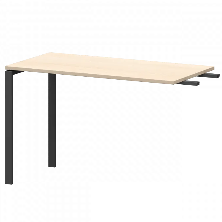 Бриф-приставка на металлокаркасе АМ-120.60 Бук/Антрацит 1200x600x760 Арго-М