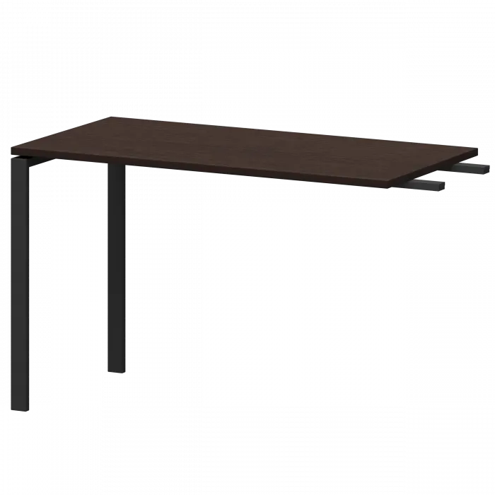 Бриф-приставка на металлокаркасе АМ-120.60 Дуб венге/Антрацит 1200x600x760 Арго-М