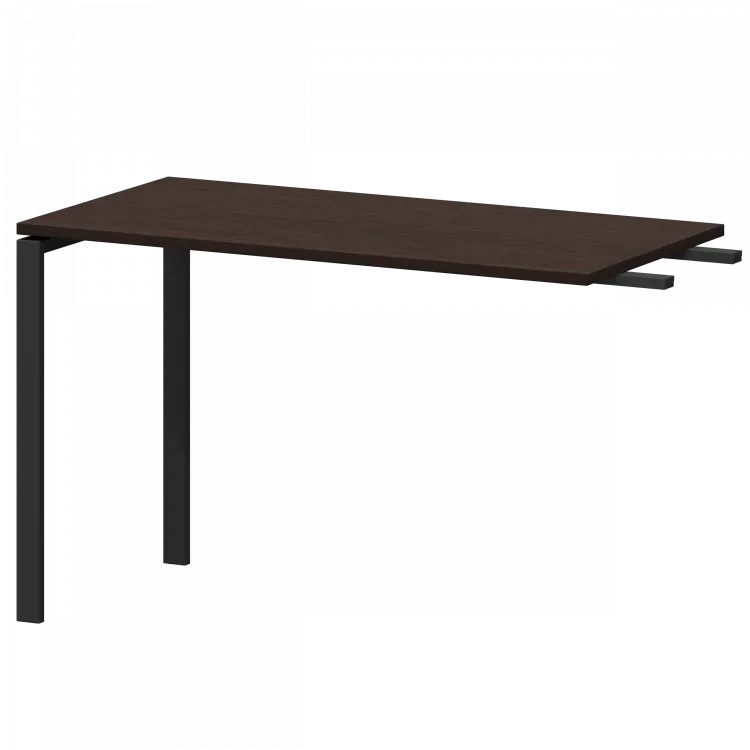 Бриф-приставка на металлокаркасе АМ-120.60 Дуб венге/Антрацит 1200x600x760 Арго-М