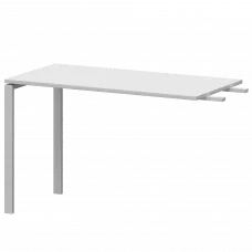Бриф-приставка на металлокаркасе АМ-120.60 Белый/Белый 1200x600x760 Арго-М