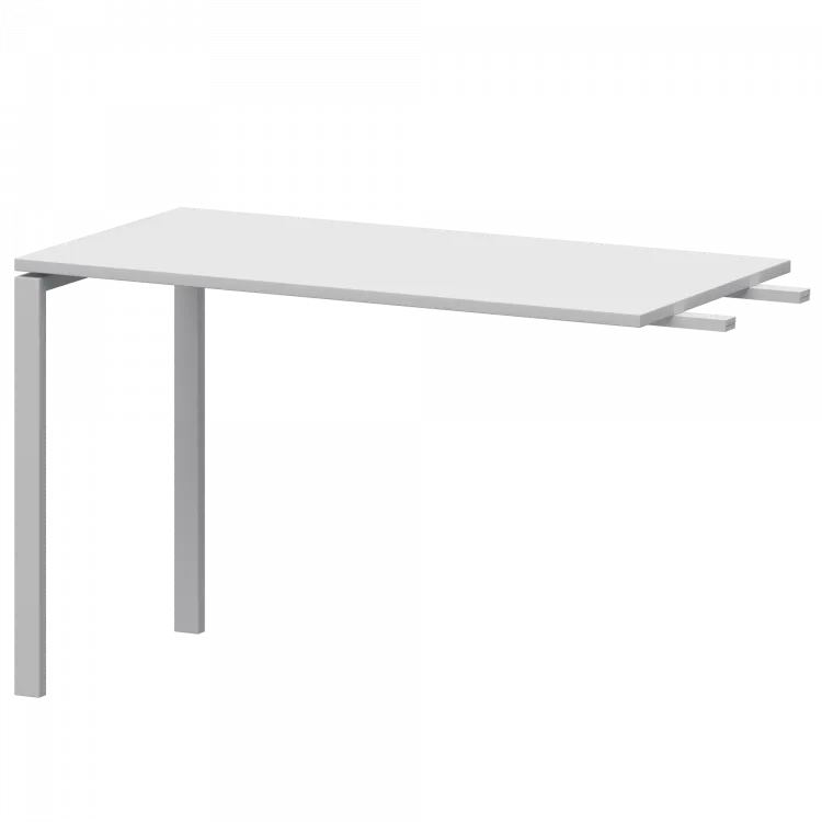 Бриф-приставка на металлокаркасе АМ-120.60 Белый/Белый 1200x600x760 Арго-М