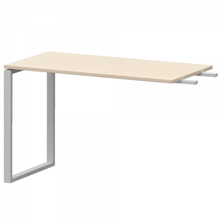 Бриф-приставка на металлокаркасе АМ.О-120.60 Бук/Белый 1200x600x760 Арго-М