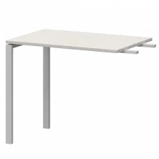 Бриф-приставка на металлокаркасе АМ-090.60 Ясень шимо/Белый 900x600x760 Арго-М