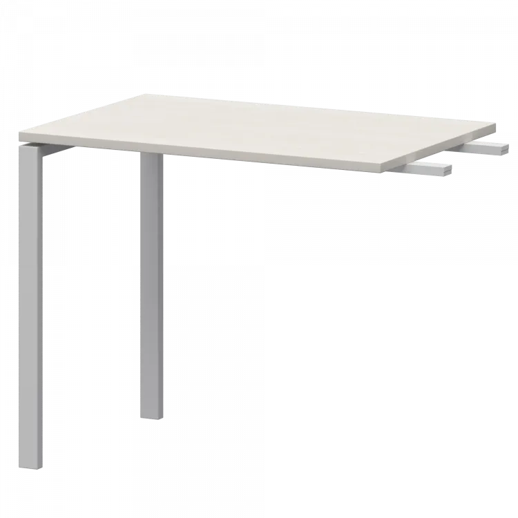 Бриф-приставка на металлокаркасе АМ-090.60 Ясень шимо/Белый 900x600x760 Арго-М