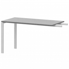 Бриф-приставка на металлокаркасе АМ-120.60 Серый/Белый 1200x600x760 Арго-М