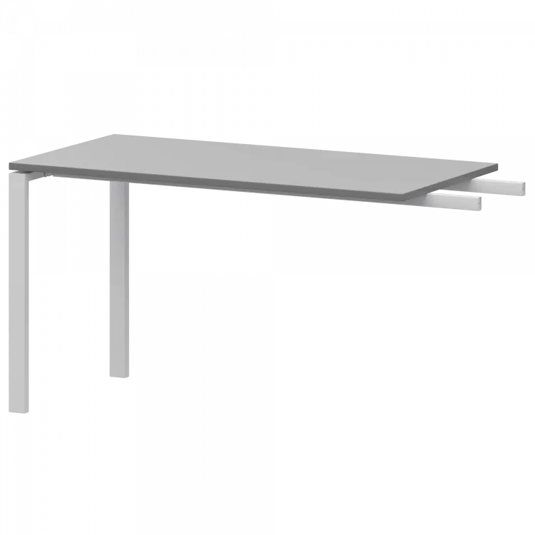 Бриф-приставка на металлокаркасе АМ-120.60 Серый/Белый 1200x600x760 Арго-М