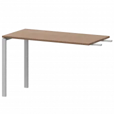 Бриф-приставка на металлокаркасе АМ-120.60 Орех/Белый 1200x600x760 Арго-М