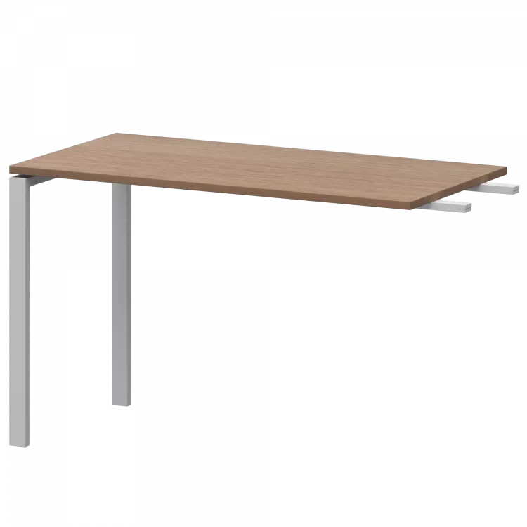 Бриф-приставка на металлокаркасе АМ-120.60 Орех/Белый 1200x600x760 Арго-М