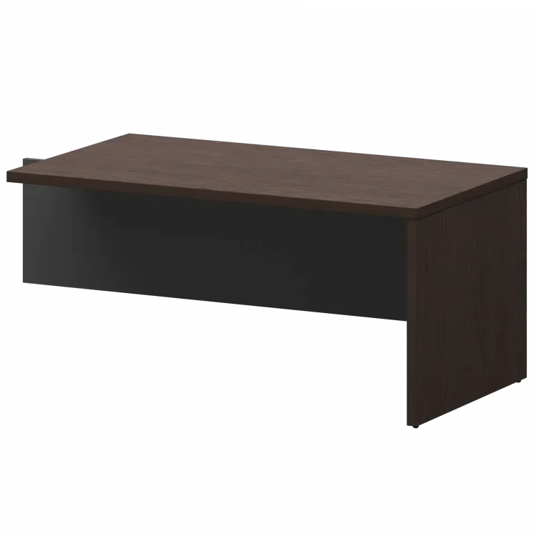 Бриф-приставка KZB-16 Дуб венге/Графит 1600x900x750 Кортез