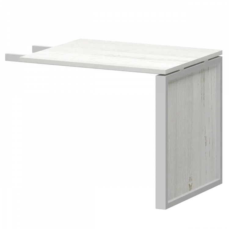 Конференц-приставка НТМ-709 Сосна винтер/Металлик 900x730x750 Аргентум-М