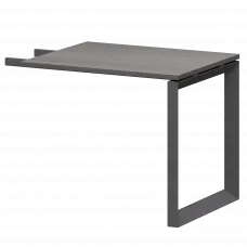 Бриф-приставка на мтеталлокаркасе НТМПБ-О-709 Лиственница/Антрацит 900x730x750 Аргентум-МП