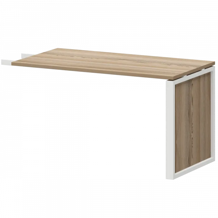 Конференц-приставка НТМ-735 Дуб сафари/Белый 1350x730x750 Аргентум-М